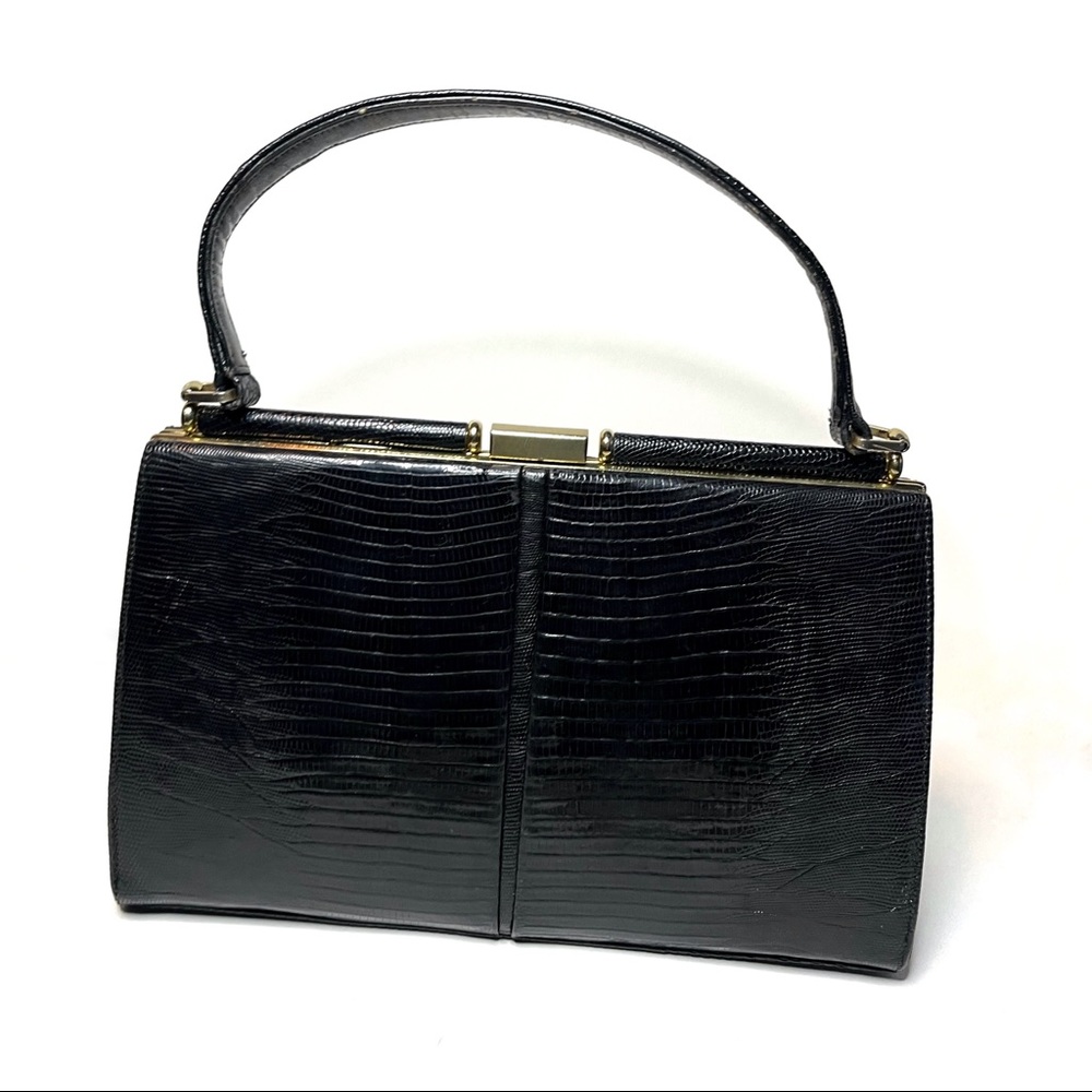 ORIGINAL 1950s/60s LESCO GENUINE LEATHER BAG - Picture 2 of 9